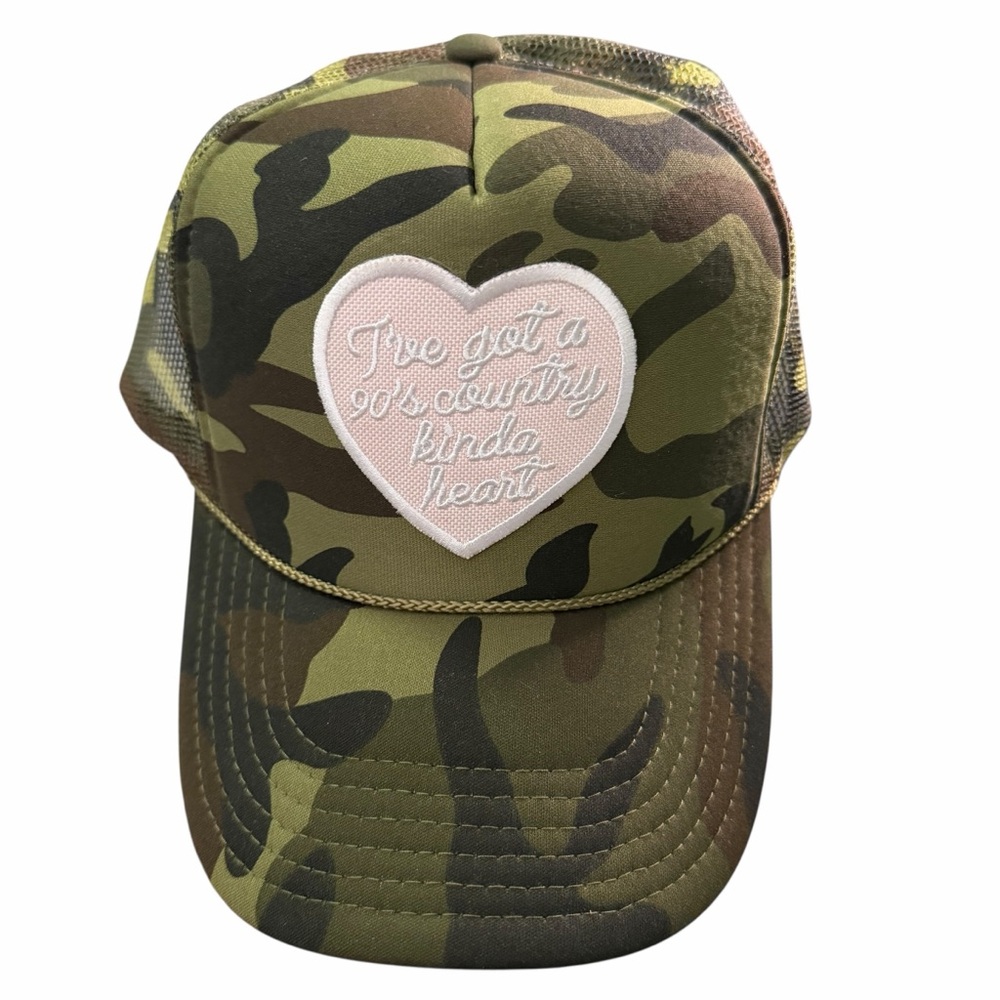 Brand new Otto camo‎ trucker hat “I’ve got a 90s country kinda heart”